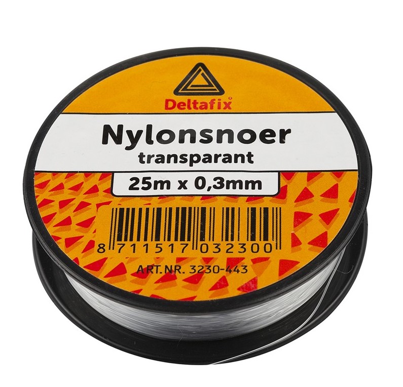 NYLON SNOER TRANSPARANT 0,5 MM DIK / 25 MTR LANG | Mtools