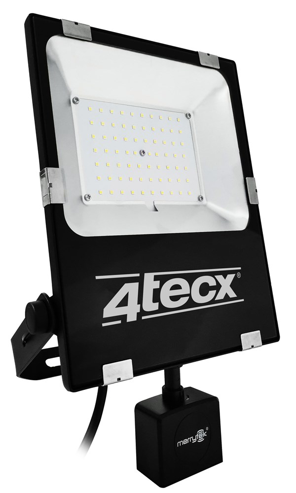 4tecx Bouwlamp LED klasse 1 accu 20W 2800 lumen bewegingsmelder | Mtools