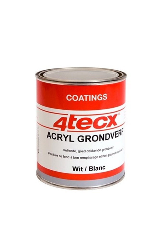 4tecx Acryl grondverf zwart 0,75ltr | Mtools
