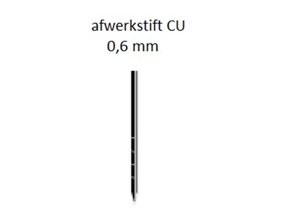 Dutack Stift 0,6 x 22 mm. Koper | Mtools