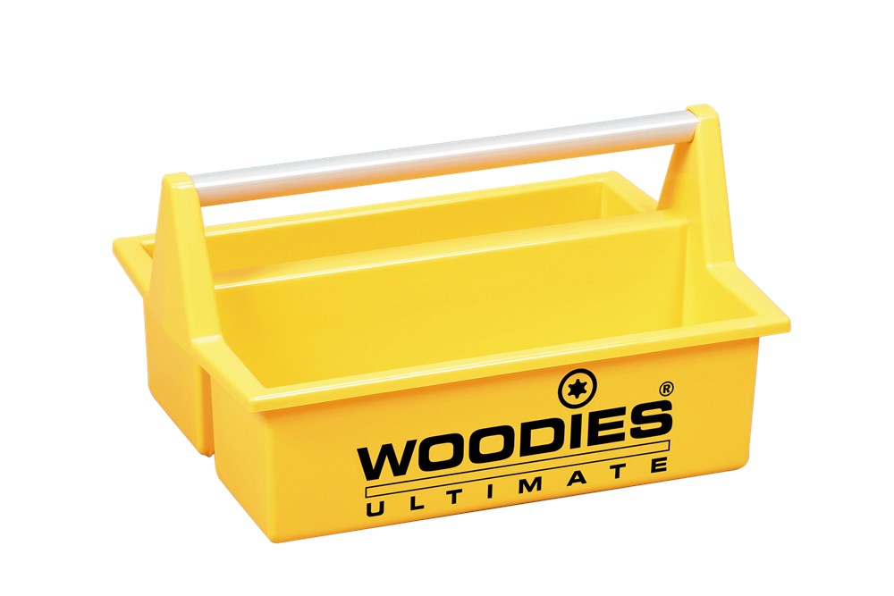 Woodies Ultimate draagkist geel leeg handgreep, bedrukking en etiket | Mtools