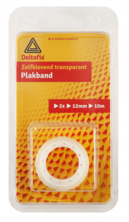 TRANSPARANT PLAKBAND (2 ST) 12MM | Mtools