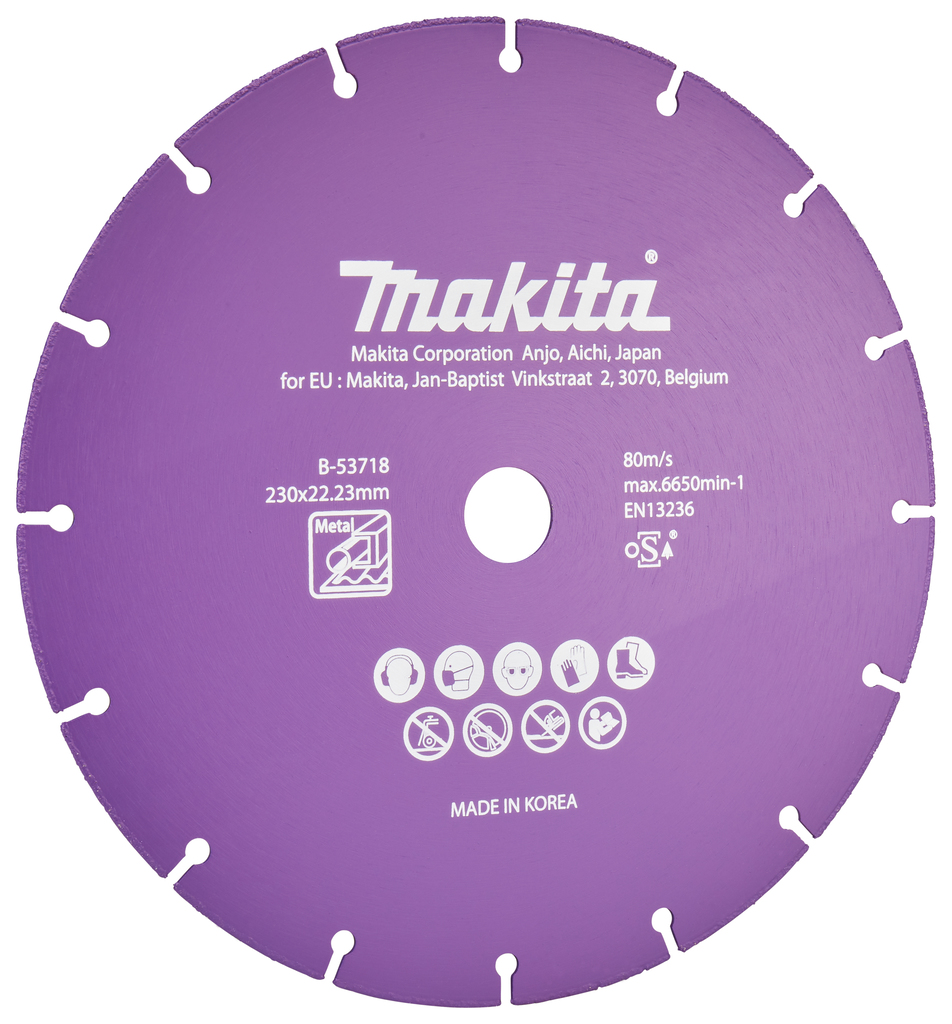 Makita B-53718 Doorslijpschijf 230x22,23x1,3mm | Mtools