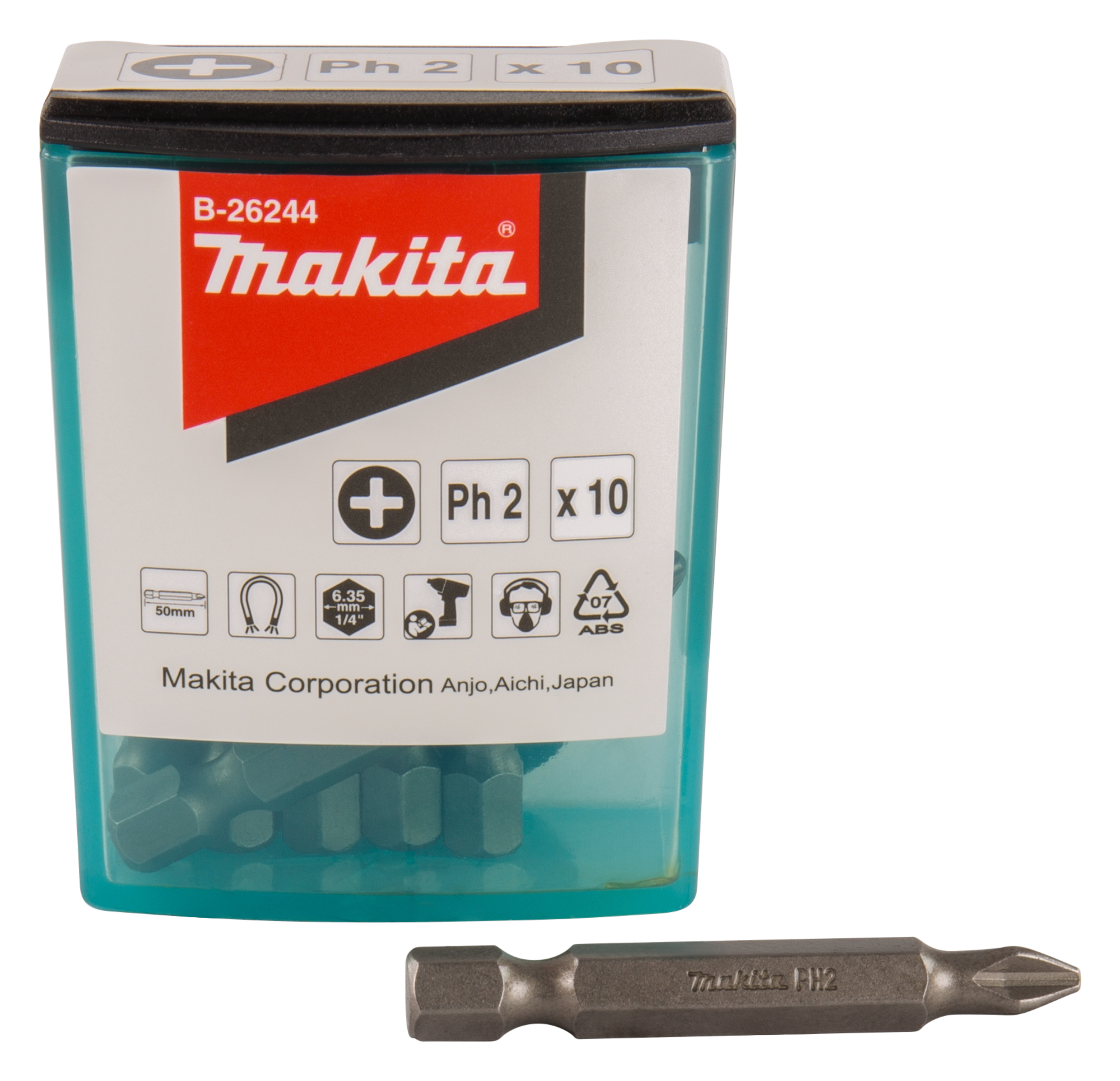 Makita B-26244 Schroefbit PH2X50mm 10 stuks | Mtools