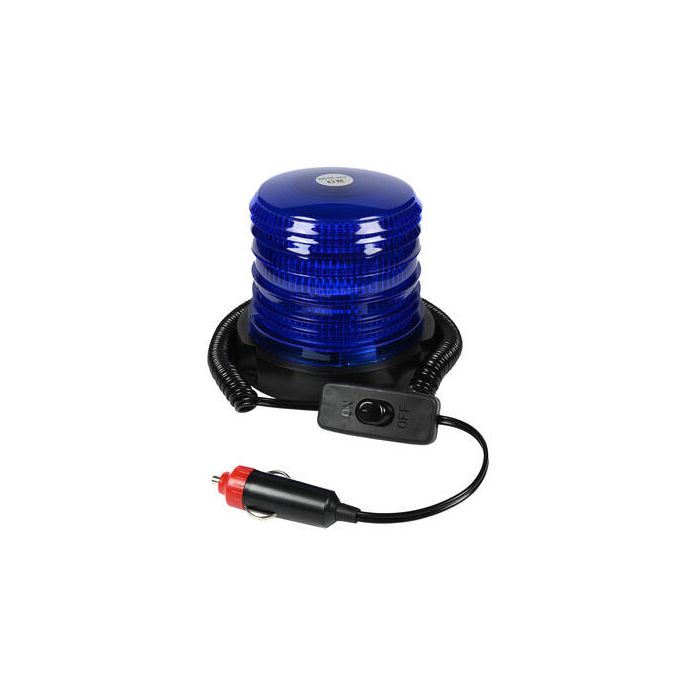 Led Zwaailamp - Zwaailicht - Flits lamp - Magnetisch - blauw 12V