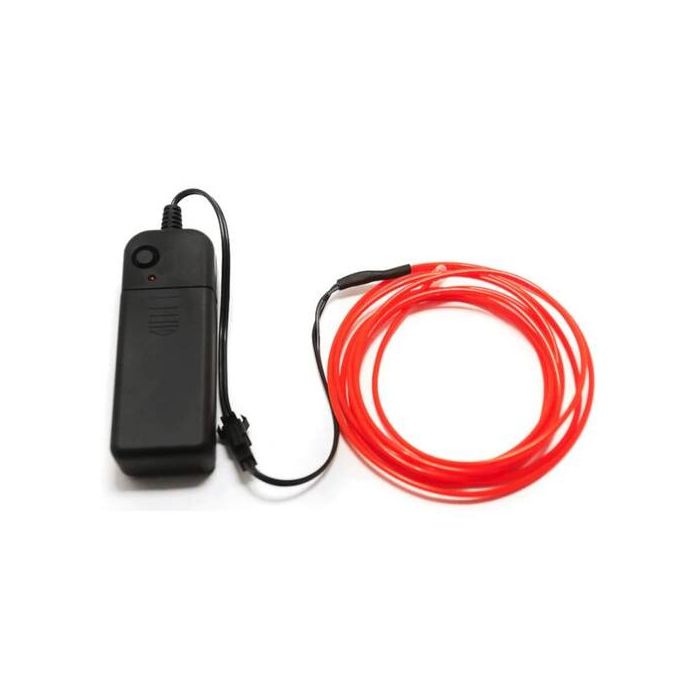 014080 Neon licht draad flexibel rood 3 mtr | Mtools