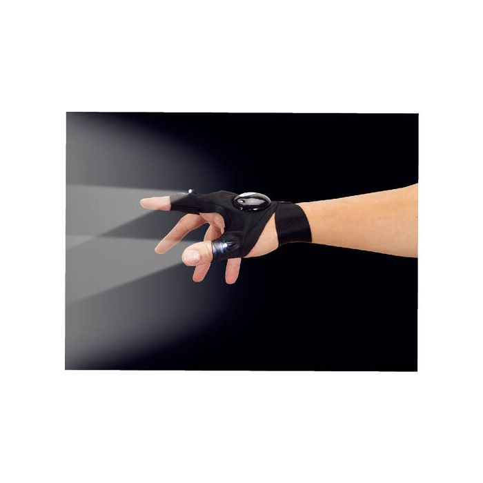 Zaklamp Handschoen - Benson - Vingerloos - Handschoen met LED Licht - Zaklamp - Sporthandschoen - Reparatie op Donkere Plekken - Camping - Sporten - Outdoors