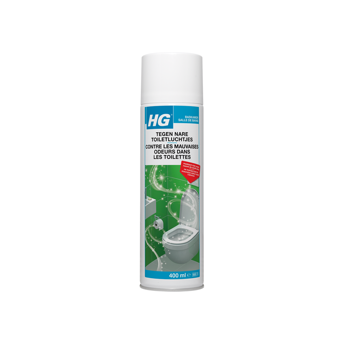 HG tegen nare toiletluchtjes - 400ml - neemt stank weg - op basis van plantenextracten - 100% biologisch afbreekbaar