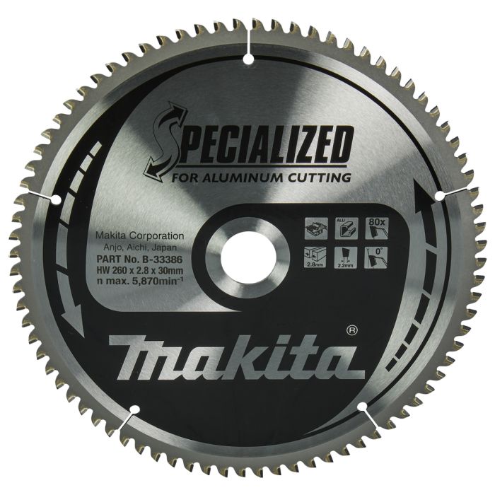 Makita B-33386 Tafelzaagblad Aluminium | Mtools