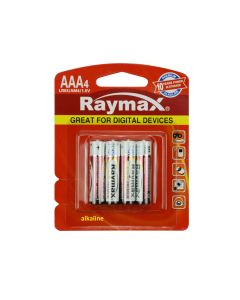 012001 Raymax batterij AAA LR03 4 dlg alkaline