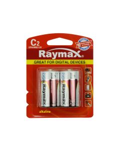 012005 Raymax batterij c/LR14 2 dlg alkaline