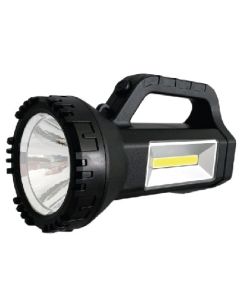 013810 Zaklamp 1W LED + COB + handvat