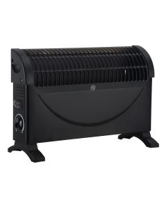 014013 Convector heater 750-1500 Watt klein zwart