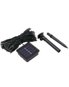 014029 Deco lichtsnoer solar wit 100 LED 12 mtr IP44