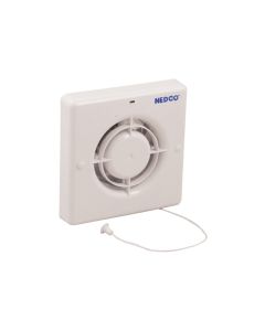 Nedco BV Badkamer/Toiletventilator CR 100 P ABS, kunststof wit