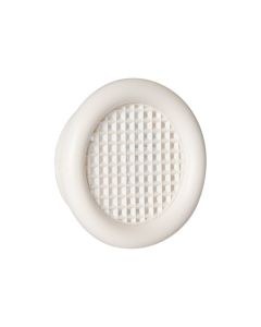 Nedco BV Ventilatierooster ø 32mm met kraag PS, kunststof creme