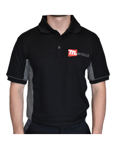 Mtools Polo shirt two tone zwart/grijs