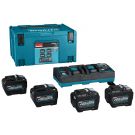 Makita 1910A8-3 Startset XGT DC40RB/4xBL4080F