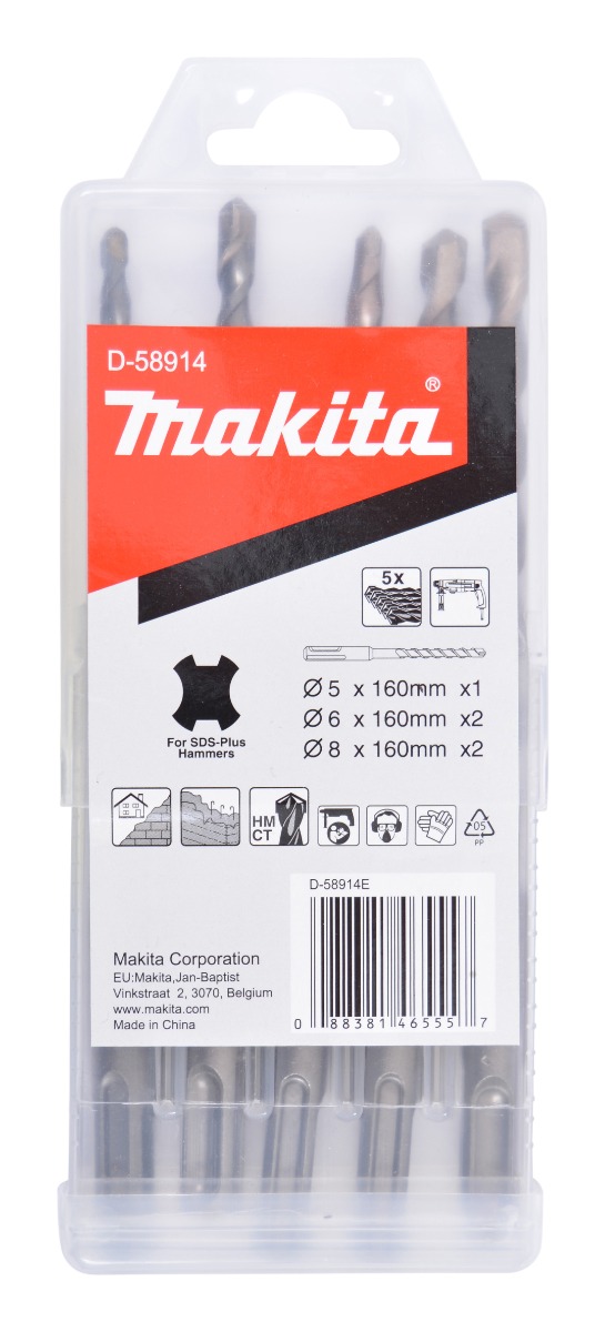 Makita D-58914 Betonborenset 5-delig | Mtools