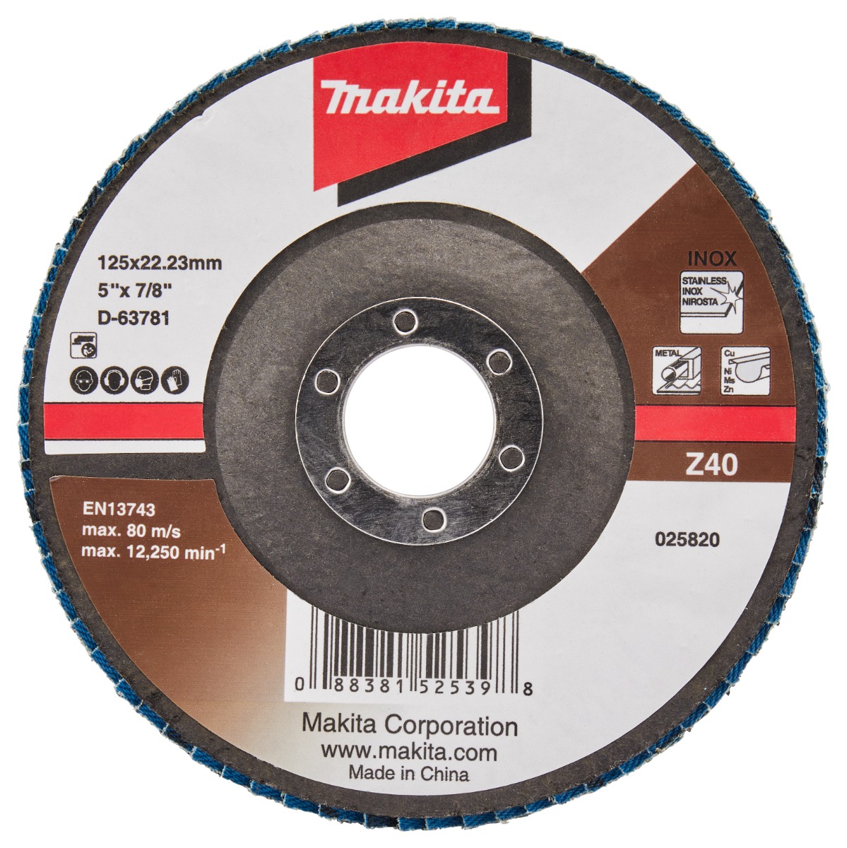 Makita D-63781 Lamellenschijf 125mm Z40 | Mtools