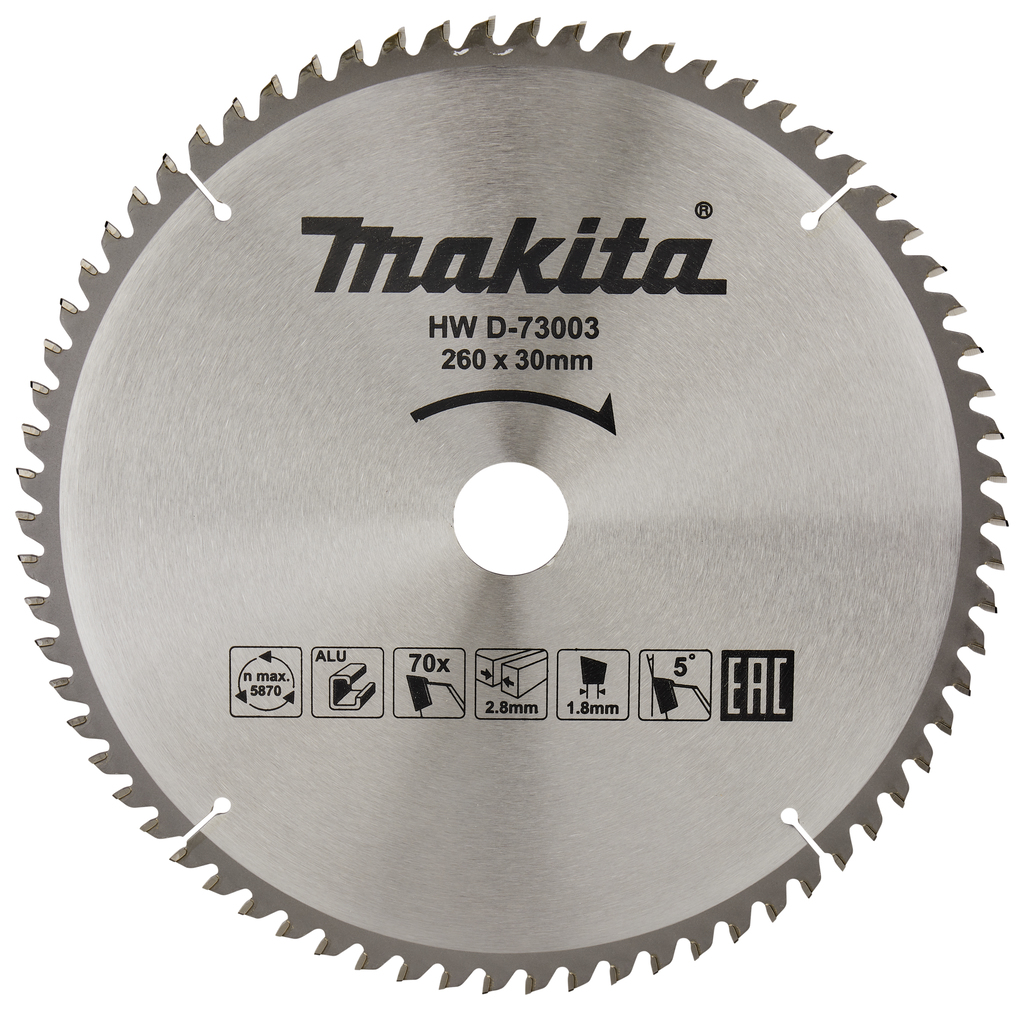 Makita D-73003 Afkortzaagblad Aluminium | Mtools