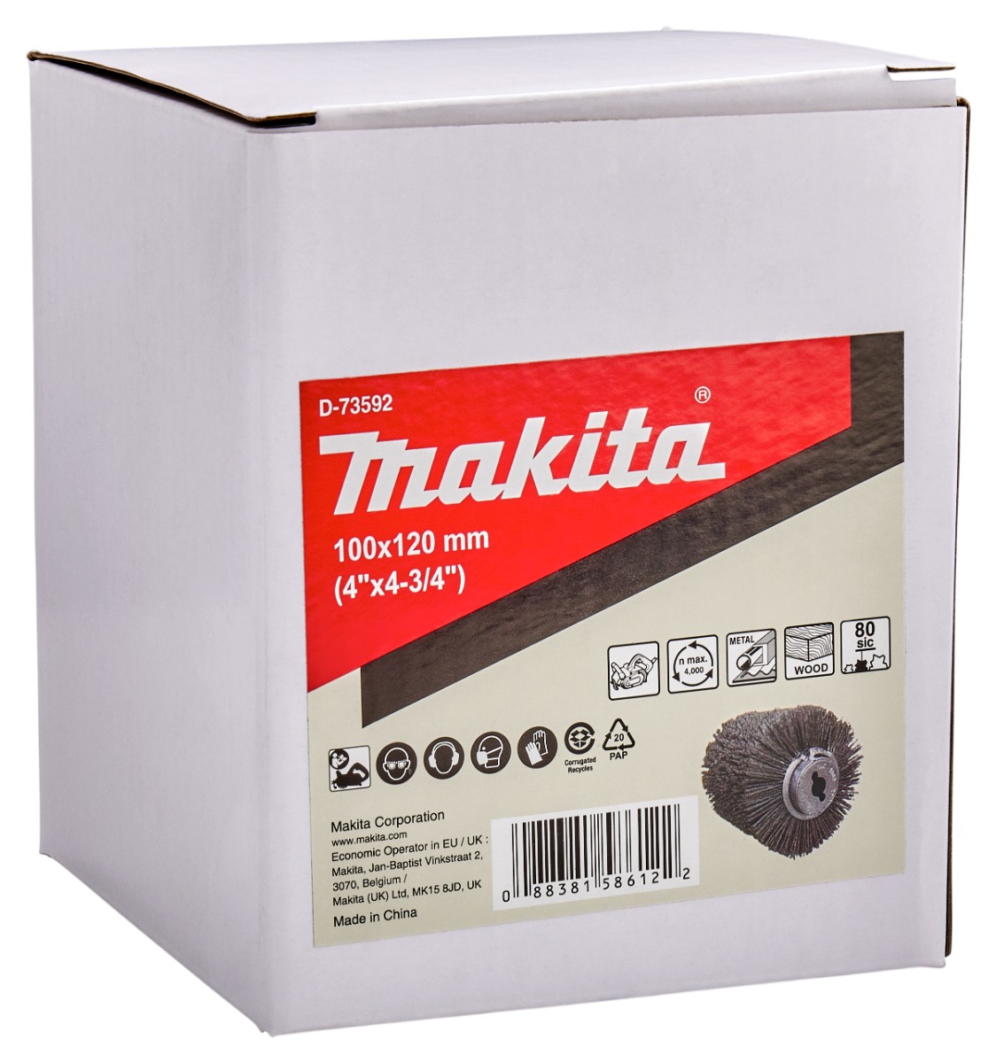 Makita D-73592 Schuurborstel 100x120mm | Mtools