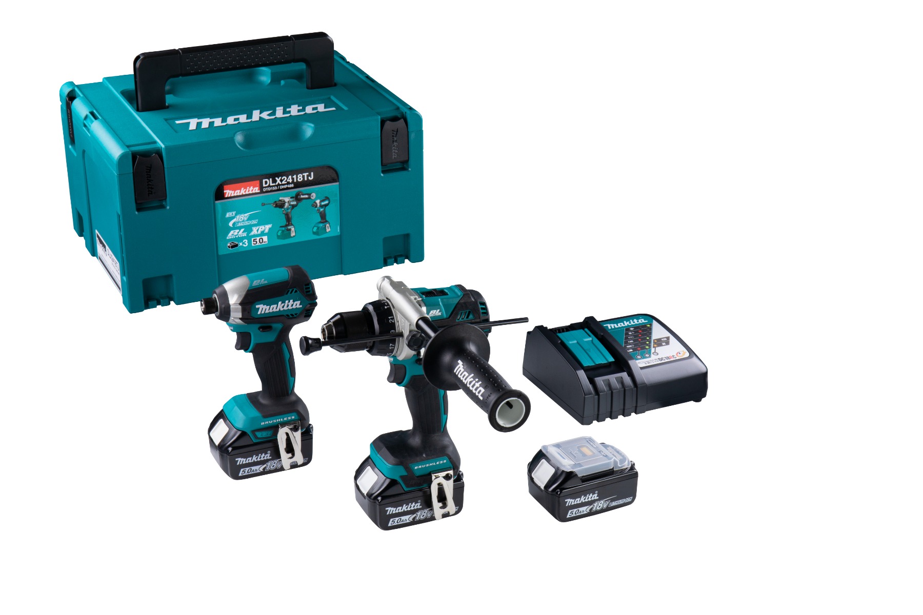 Makita DLX2418TJ 18 V Combiset voor zwaardere (klop)boor- en (slag)schroefklussen | Mtools