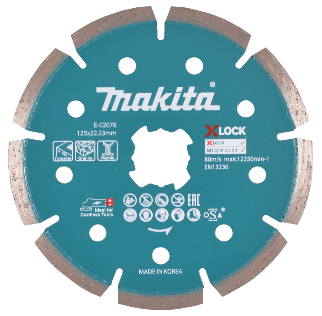 Makita E-02076 Diamantschijf 125mm | Mtools