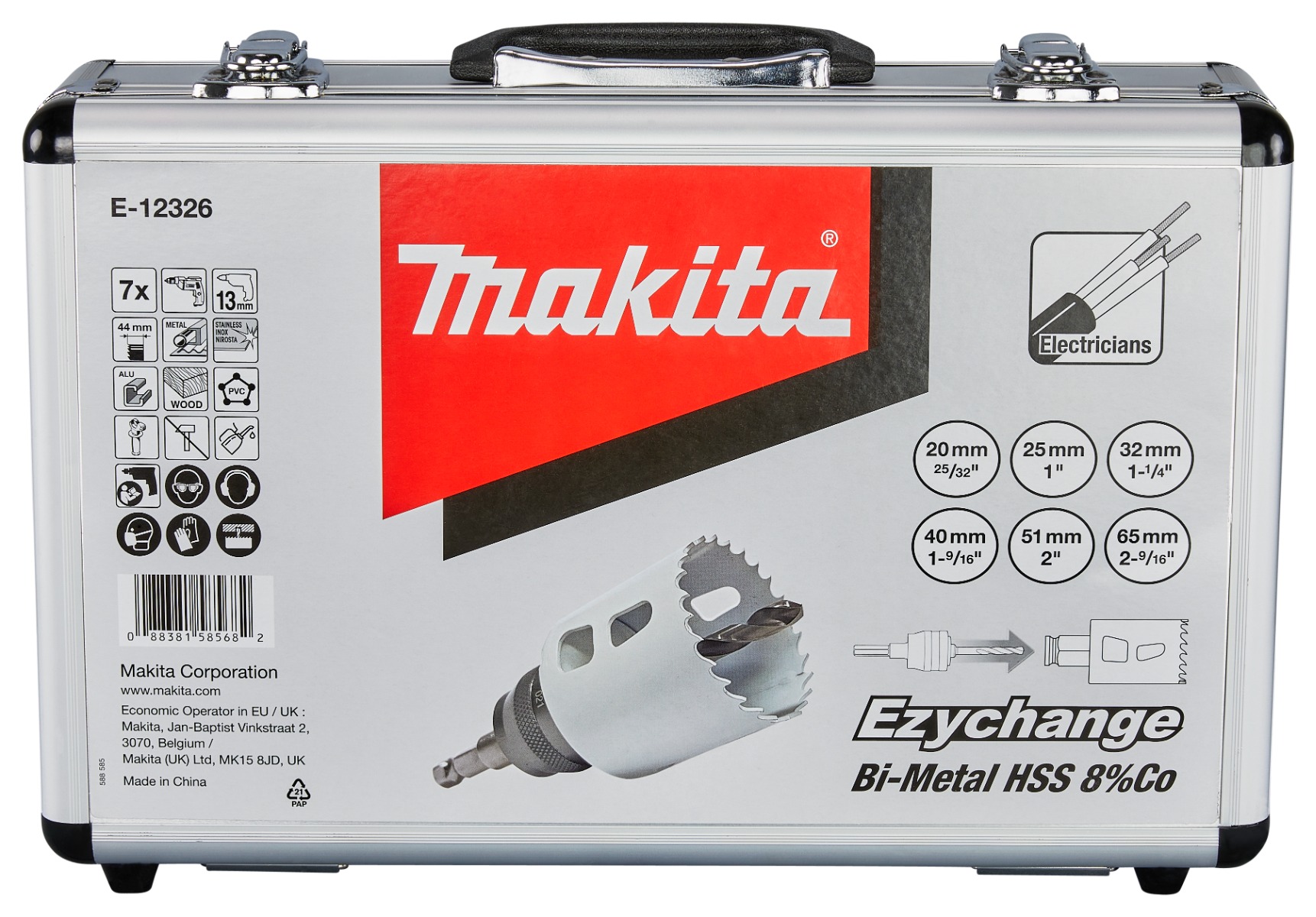 Makita E-12326 Gatzaagset 7-delig snelwissel 20-65mm | Mtools