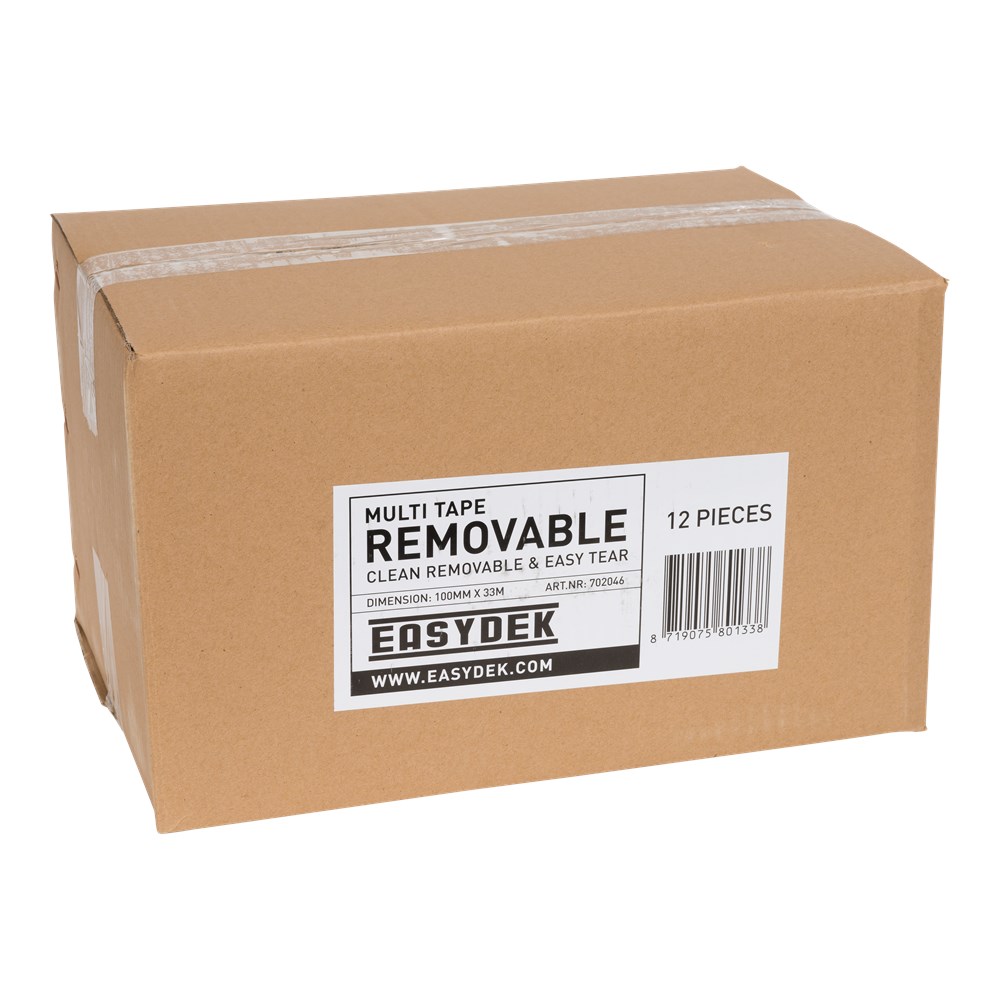 Easydek Multi Tape Removable 100mm x 33m doos van 12 rol | Mtools