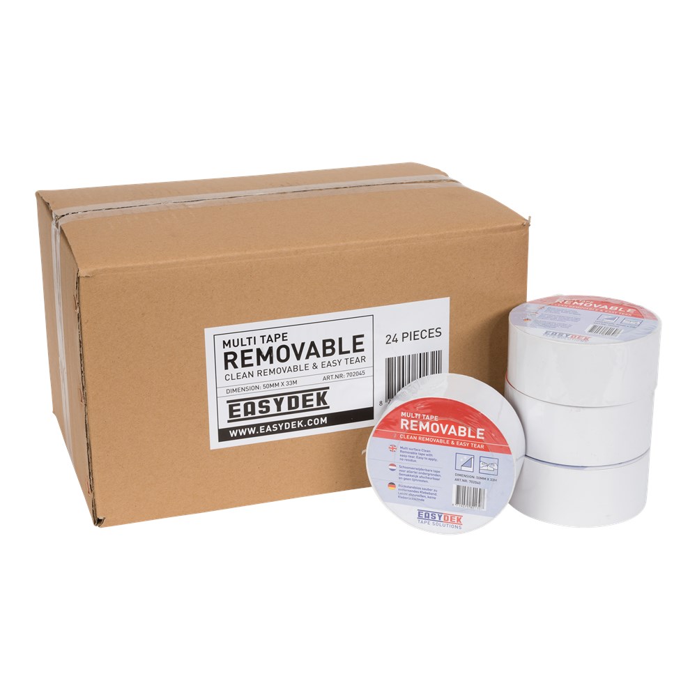 Easydek Multi Tape Removable 50mm x 33m doos van 24 rol | Mtools