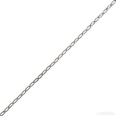 KLOKKETTING VERNIKKELD 6.4X1.1MM per meter | Mtools