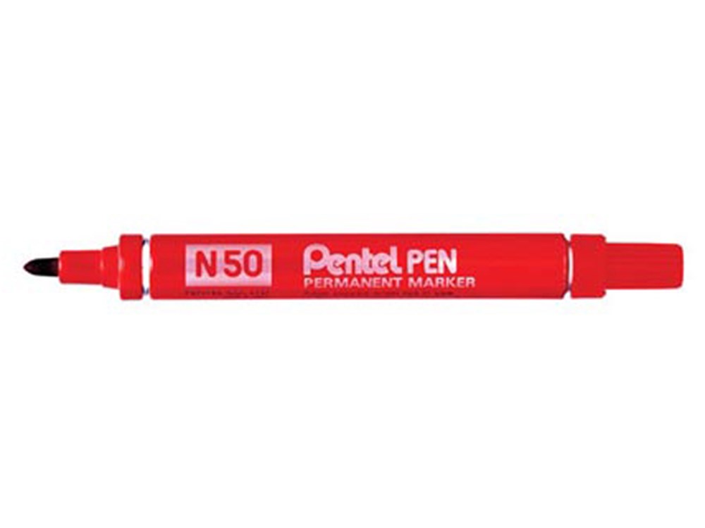 Pentel Markeerstift, Permanent Marker N50, Rood. | Mtools