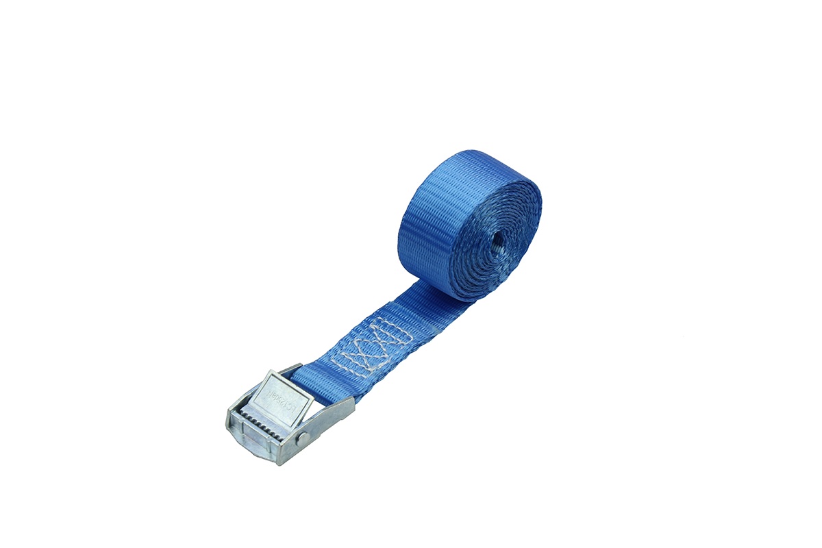Spanband met klemgesp, 25mm, 2 meter, 125/250 daN, Blauw | Mtools